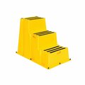 Vestil 3 Step Polyethylene Nestable Yellow 500 lb. Capacity SPN-3-YL